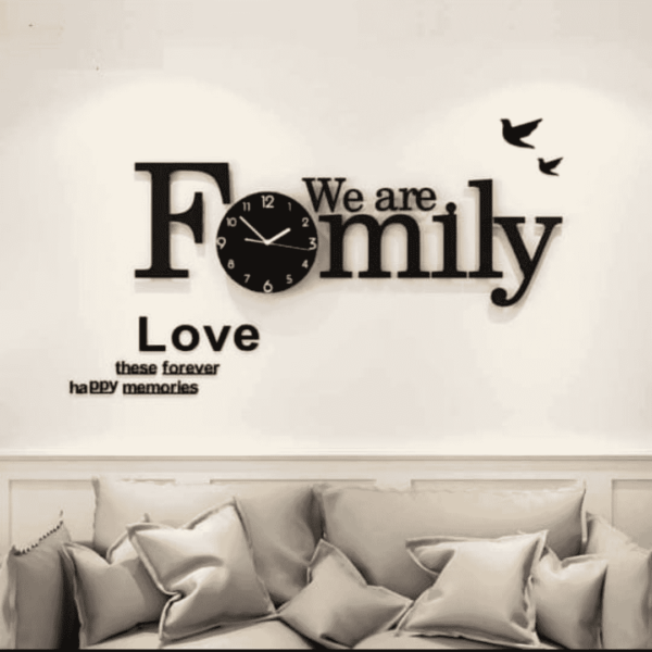 Family Themed Wall Clock