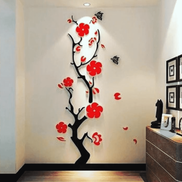 Wooden Flowers wall design